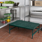 Thumbnail image #2 for Eagle Group QuadPlus QP-MDR2130E-GL Mobile Dunnage Rack, 30 x 21 x 14 Inches, 800 lb Capacity, Louvered Mat