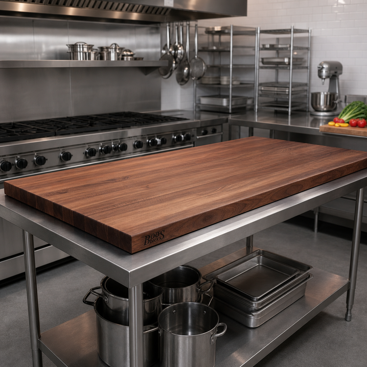 Product image #2 for Boos Block 60 Inch x 30 Inch x 3 Inch American Black Walnut Edge Grain Kitchen Countertop