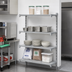 Thumbnail image #3 for Cambro Camshelving Premium 4-Tier Vented Polymer Shelving Add-On Unit, 18 x 24 x 64 Inches, Speckled Gray