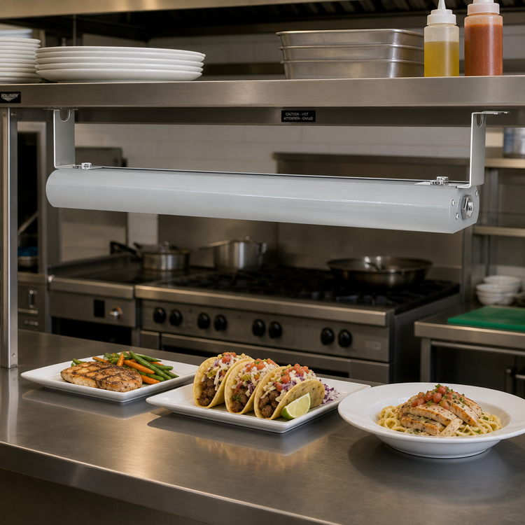 Product image #2 for Vollrath 60-Inch Low Profile Unlighted Strip Heat Lamp with Aluminum Housing