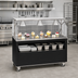 Thumbnail image #2 for Vollrath 2-Series Affordable Portable 46 Inch Mobile Utility Station with Open Storage, Buffet-Style Breath Guard, and Stainless Steel Top