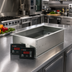 Thumbnail image #2 for CookTek SinAqua Rectangular Waterless Drop-In Induction Hot Food Well, 6-Inch Deep, 3-Sensor, 100-120V