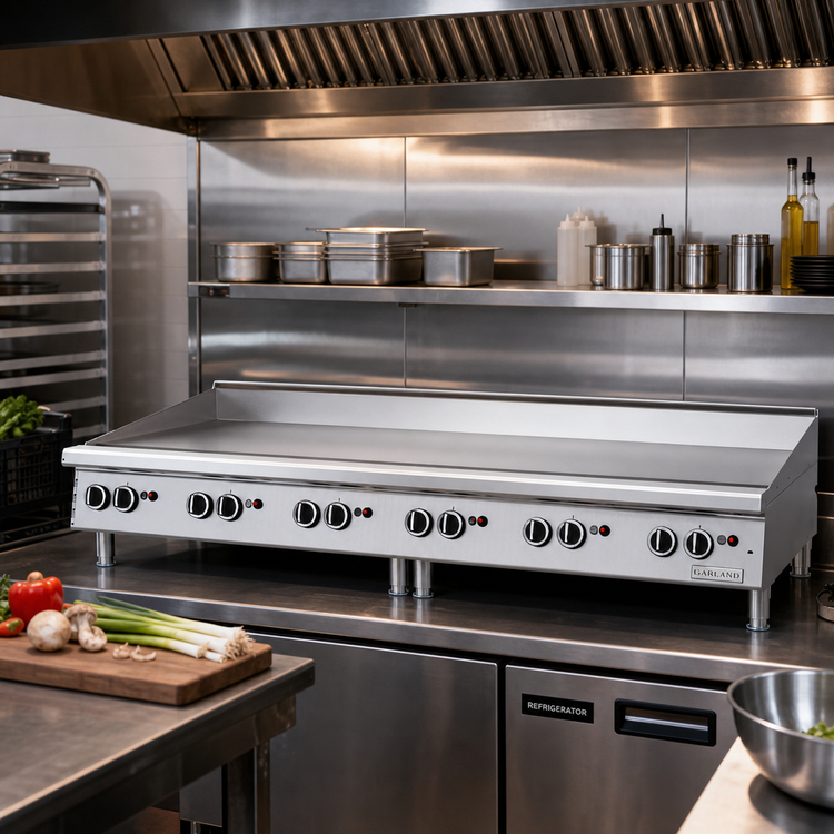Product image #2 for Garland GTGG72-GT72M Heavy-Duty Countertop Gas Griddle, 70-7/8-Inch, Thermostatic Controls