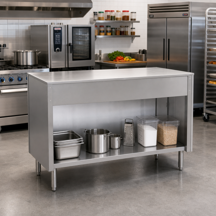 Product image #2 for Eagle Spec-Master 79-Inch Solid Top Utility Station with Open Front Base
