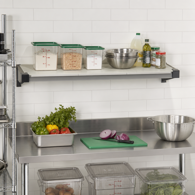 Product image #2 for Camshelving Elevation Series 14-Inch x 42-Inch Wall-Mounted Solid Add-On Shelf Kit