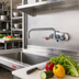 Thumbnail image #2 for T&S Brass B-1107 Back-Mounted Workboard Faucet with 10-Inch Swing Nozzle