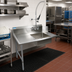 Thumbnail image #2 for BK Resources 26-Inch Straight Left-to-Right Soiled Dish Table with Pre-Rinse Sink and Faucet, Galvanized Legs
