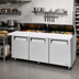 Thumbnail image #2 for Turbo Air M3 Series Three-Section Sandwich/Salad Prep Table with 18-Pan Top and Rear-Mount Self-Contained Refrigeration, 72-5/8 Inches Wide