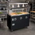Thumbnail image #2 for Vollrath 2-Series Affordable Portable Deluxe 3-Well Mobile Hot Food Station with Illuminated Breath Guard and Enclosed Base