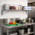 Thumbnail image #2 for Wall-Mount Cantilever Wire Shelf Unit, 54 x 18 Inches, Chrome Plated