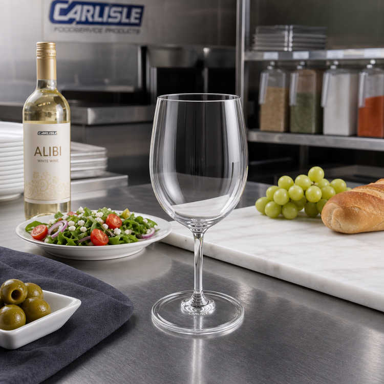Product image #3 for Carlisle Alibi 8 oz Clear Polycarbonate White Wine Glass