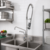 Thumbnail image #2 for EverSteel 8-Inch Wall Mount Pre-Rinse Mixing Faucet with 12-Inch Swing Nozzle
