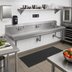 Thumbnail image #2 for John Boos Wall-Mount Multi-Station Hand Wash Sink, 100 x 19-5/8 Inches, Stainless Steel