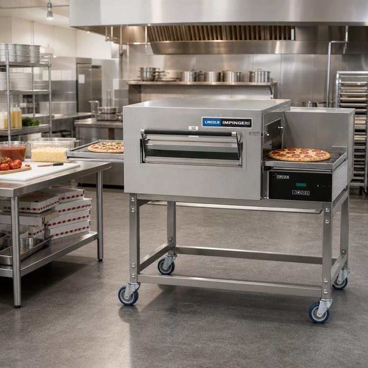 Product image #2 for Lincoln Impinger II Front-Loading Single-Deck Electric Conveyor Pizza Oven, 56-Inch Wide, 240V, 3-Phase