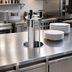 Thumbnail image #2 for Delfield Drop-In Unheated Round Plate Dispenser with Single Self-Elevating Tube, 10.12-Inch Capacity