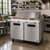Thumbnail image #2 for Hoshizaki Steelheart 48-Inch Two-Section Mega Top Reach-In Prep Refrigerator with 18-Pan Rail