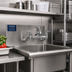 Thumbnail image #2 for Fisher 8-Inch Adjustable Service Sink Faucet with Short Spout, Vacuum Breaker, and Eccentric Stops