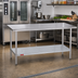 Thumbnail image #2 for Duke Manufacturing 30 x 24 x 36 Inch 18/400 Stainless Steel Work Table with Galvanized Undershelf