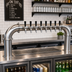 Thumbnail image #2 for Krowne Pass-Through Pipe Beer Tower, 8-Faucet Capacity, Air-Cooled, Brushed Stainless Steel, 45-Inch Length
