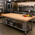 Thumbnail image #2 for John Boos SC025-O Edge Grain Northern Hard Rock Maple Work Table Top, 108 x 36 x 1-3/4 Inches, Penetrating Oil Finish