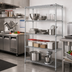 Thumbnail image #2 for Eagle Group 4-Tier Wire Shelving Starter Unit, 42 x 18 x 74 Inches, Stainless Steel Finish
