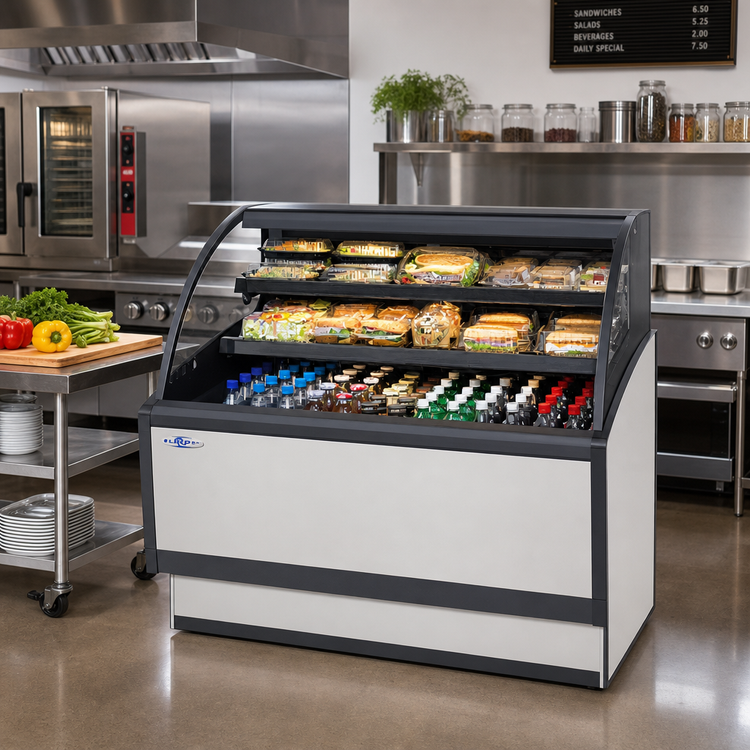 Product image #3 for Low Profile LPRSS4 48" Self-Serve Refrigerated Specialty Merchandiser