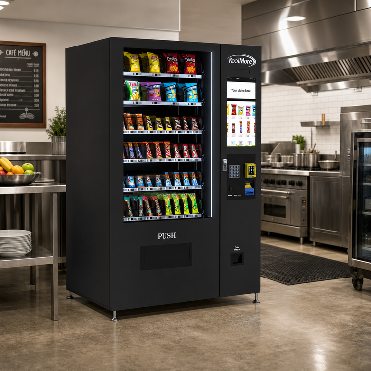 Product image #2 for Koolmore 60-Slot Non-Refrigerated Snack Vending Machine with 22-Inch Touch Screen, Black