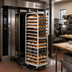 Thumbnail image #2 for Adamatic/Revent C-Lift Roll-In Oven Rack with Stainless Steel Lift, 21-Pan Capacity