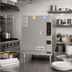 Thumbnail image #2 for SteamChef 6 Boilerless Electric Countertop Convection Steamer, 1 Compartment, 6-Pan Capacity