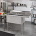 Thumbnail image #2 for Advance Tabco 2-Compartment Fabricated Sink with 24-Inch Right Drainboard