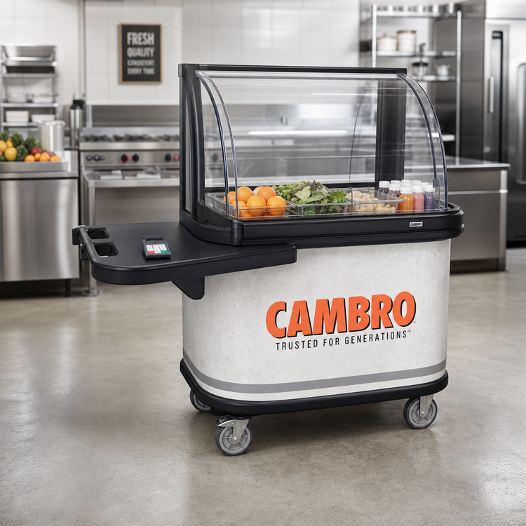 Product image #2 for Cambro 16-Inch Left Side End Table for CVC75 Vending Cart