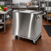 Thumbnail image #2 for Dinex Mobile Insulated Stainless Steel Ice Caddy with Sliding Cover, 125 lb Capacity