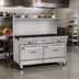 Thumbnail image #2 for Southbend Ultimate 60-Inch Gas Restaurant Range with 8 Burners, 2 Cabinets, and Hi-Shelf Backriser