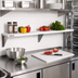 Thumbnail image #2 for Advance Tabco Triumph Supreme Stainless Steel Food Table Shelf with Removable 3/8