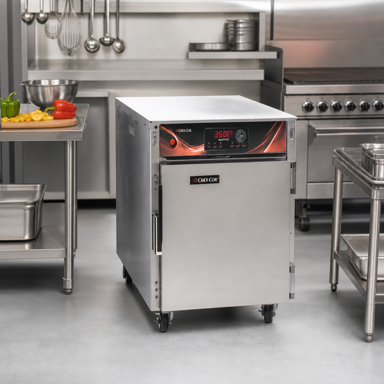 Product image #2 for Cres Cor Roast-N-Hold Half-Height Mobile Undercounter Convection Cook and Hold Oven, 5 Full-Size Pan Capacity, 120V