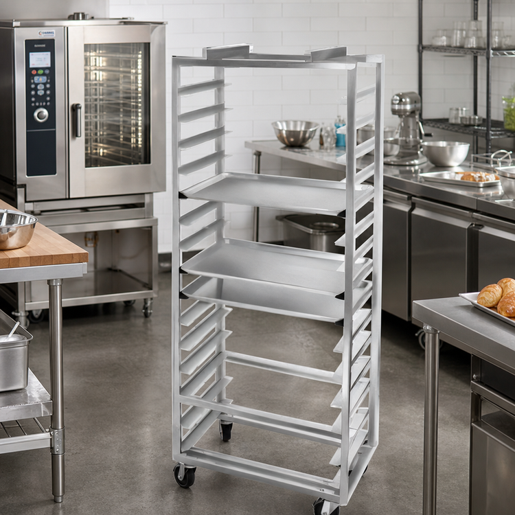 Product image #2 for Channel Manufacturing Single Section Side-Loading Aluminum Oven Rack, 20-Pan Capacity