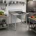 Thumbnail image #2 for Eagle Group 414 Series One-Compartment Left Drainboard Sink, 45