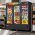 Thumbnail image #2 for Everest Refrigeration Three-Section Reach-In Glass Door Merchandiser Freezer, 69 Cu. Ft., 74-3/4 Inch Wide, Bottom-Mounted Self-Contained