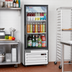 Thumbnail image #2 for Everest Refrigeration 24-Inch Wide One-Section Reach-In Glass Door Merchandiser Refrigerator, 8 Cu. Ft.