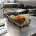 Thumbnail image #2 for American Metalcraft Zorro Large Rectangular Wire Serving Basket, 13 x 6 x 2-1/2 Inch, Black