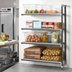 Thumbnail image #2 for Camshelving Elements XTRA 4-Shelf Stationary Add-On Unit, 21 x 24 x 84 Inches, Vented, Speckled Gray