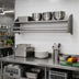 Thumbnail image #2 for Eagle Group Wall-Mounted Tubular Dishtable Rack Shelf, 84 x 15.5 x 12 Inches, All-Welded 14/304 Stainless Steel