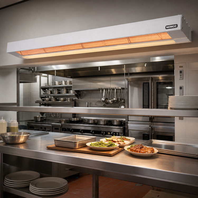 Product image #2 for Nemco 48-Inch Dual Remote-Control Infrared Strip Heater, 208V