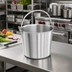 Thumbnail image #2 for Vollrath 13-Quart Tapered Stainless Steel Utility Pail with Handle
