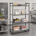 Thumbnail image #2 for Cambro Camshelving Basics Plus 4-Shelf Solid Stationary Starter Unit, 21 x 30 x 64 Inches, Brushed Graphite