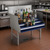 Thumbnail image #2 for Advance Tabco Prestige Supreme Freestanding 5-Step Stainless Steel Liquor Bottle Display Unit