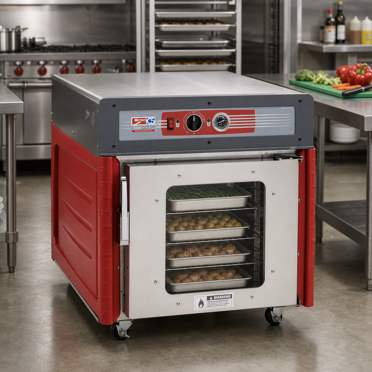 Product image #2 for Metro C5 4 Series Insulation Armour Plus Under Counter Heated Holding Cabinet with Clear Door and Universal Wire Slides