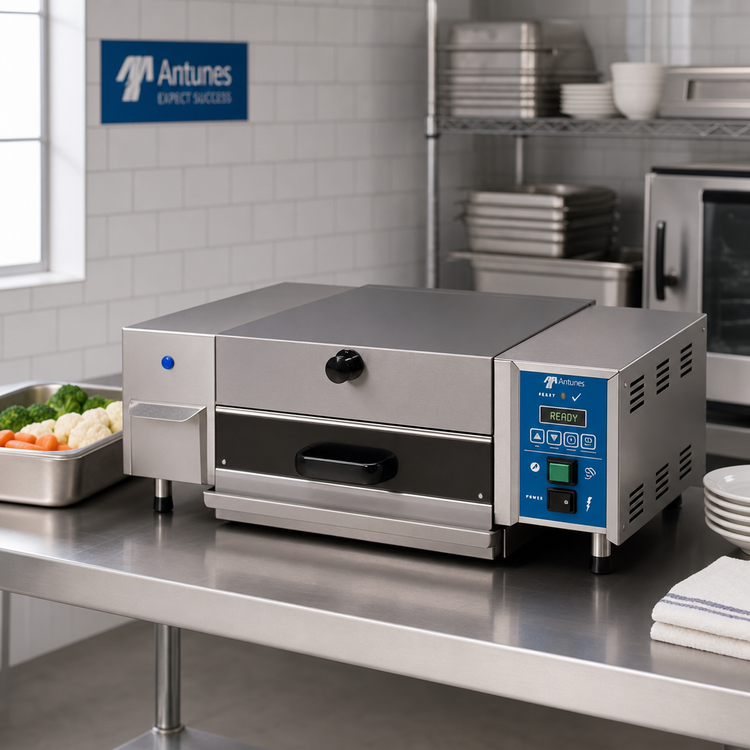Product image #2 for Antunes Miracle Steamer 14-Inch Capacity Drawer-Style Countertop Steamer with Self-Contained Reservoir