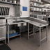 Thumbnail image #2 for Spec-Master Corner Soiled Dishtable with Pre-Rinse Sink, Right-to-Left, 14/304 Stainless Steel