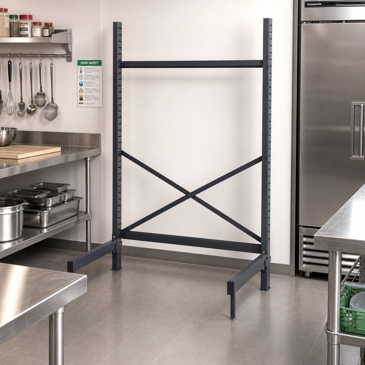 Product image #2 for Metro SmartLever Stationary Cantilevered Shelving Starter Kit for 36 Inch Wide x 24 Inch Deep Shelves